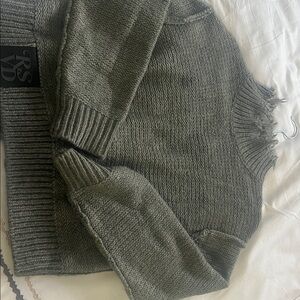 RSVD Women's Gray Knit Sweater